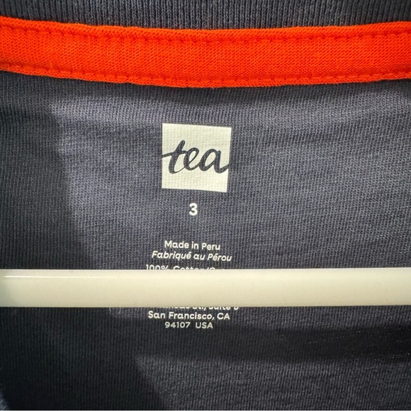 NWT Tea Collection Minhwa Octopus Graphic Tee in Indigo Size 3T - Picture 5 of 7